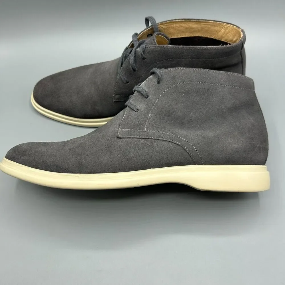 Nordstrom 1901 Leather Chukka Lace up Boot Gray Mens Size 11